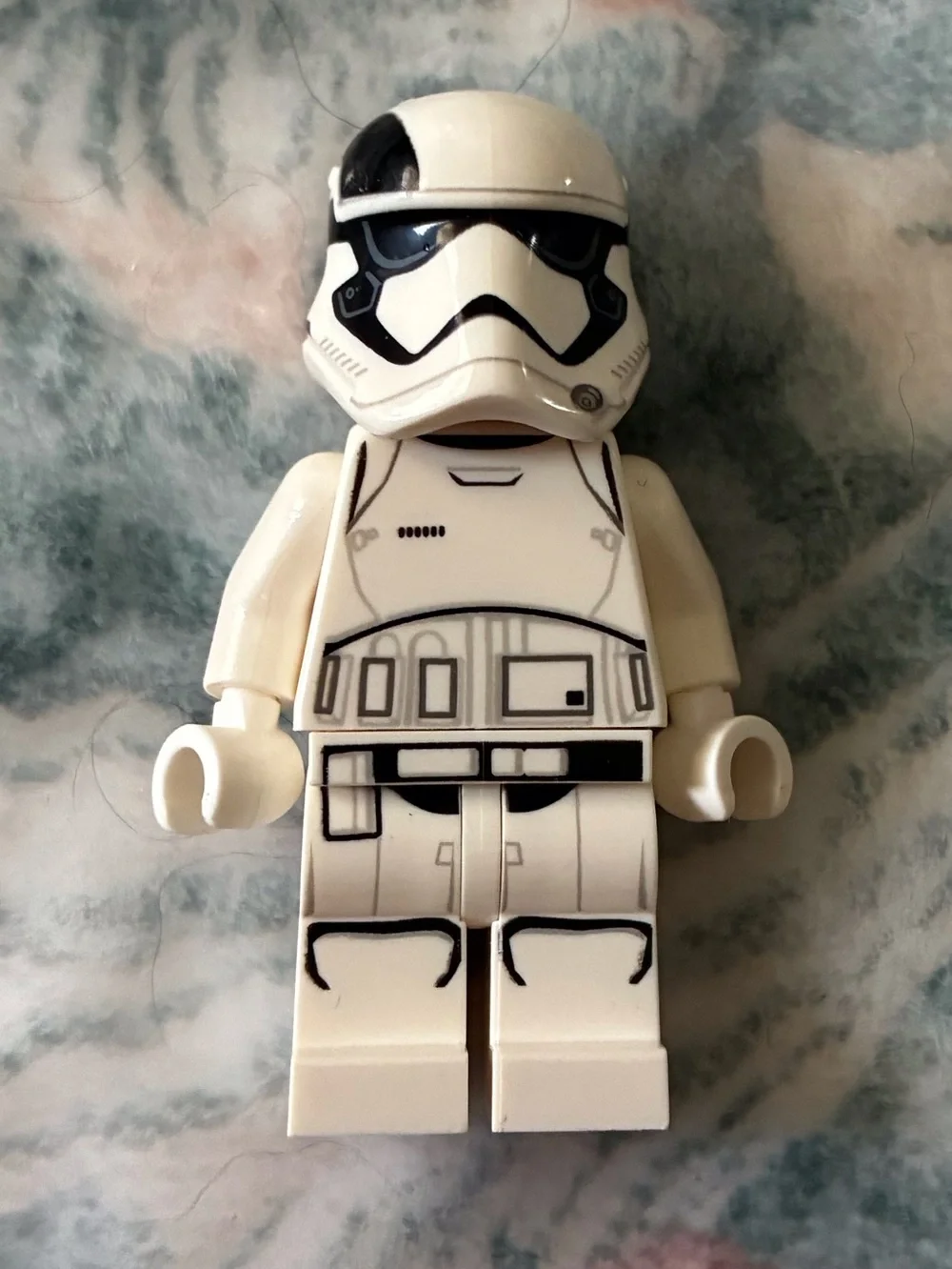 White Storm Trooper Minifigure with Black Printed Details